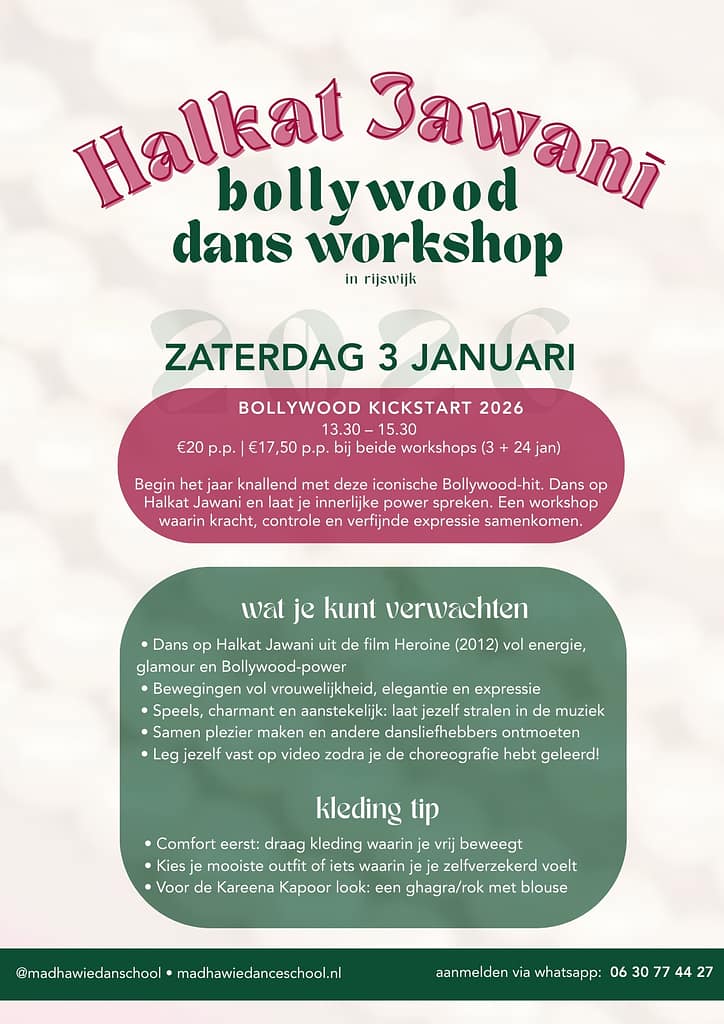 Halkat Jawani Bollywood Dans Workshop