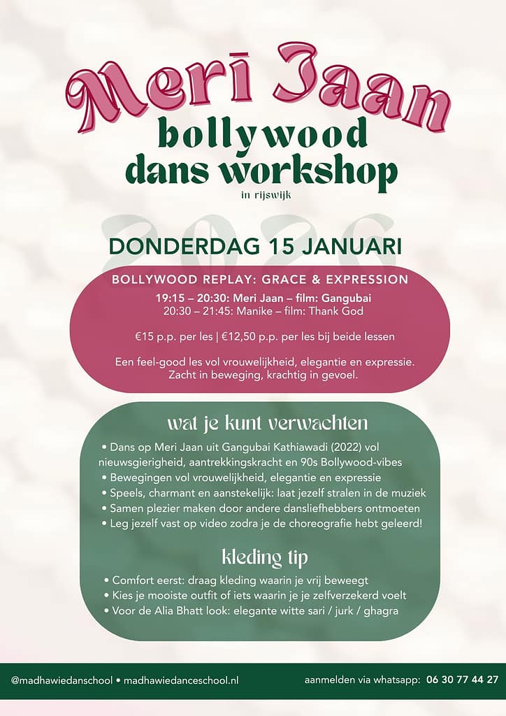 Meri Jaan Bollywood Dans Workshop